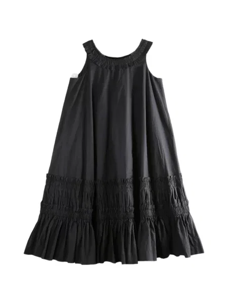 Rochie midi Casey Casey cu volane negru