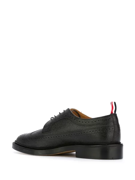 Kožený klasický brogue Thom Browne černý