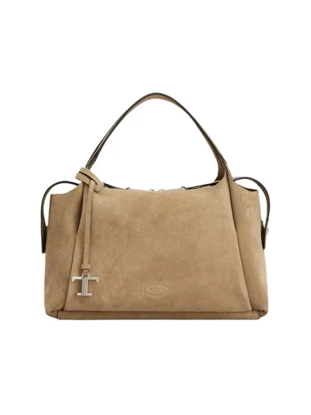 Zawieszka Tod's skórzana beżowa