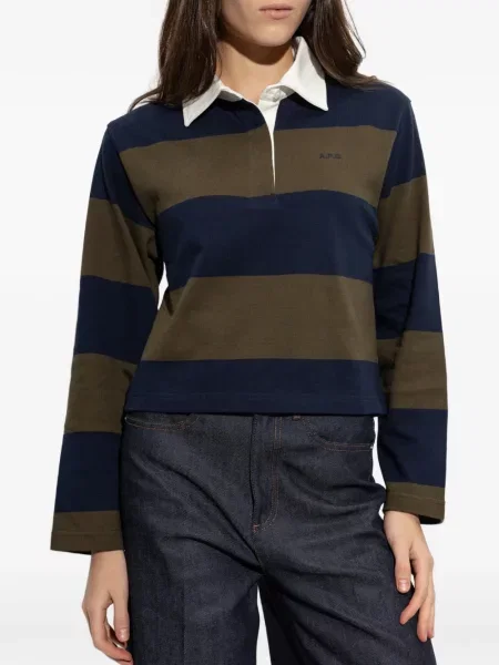 Lung tricou polo A.p.c. albastru