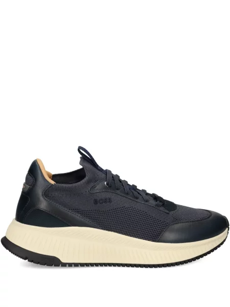 Sneakerși Boss plasă albastru