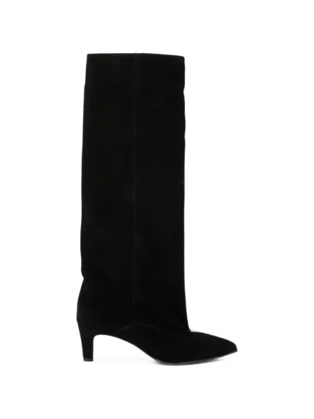Botine Strategia Shoes din piele de căprioară negru