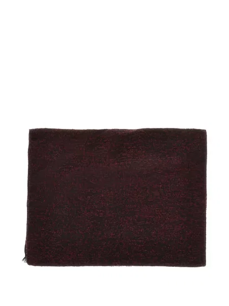 Jacquard šal Emporio Armani s autogramom crvena