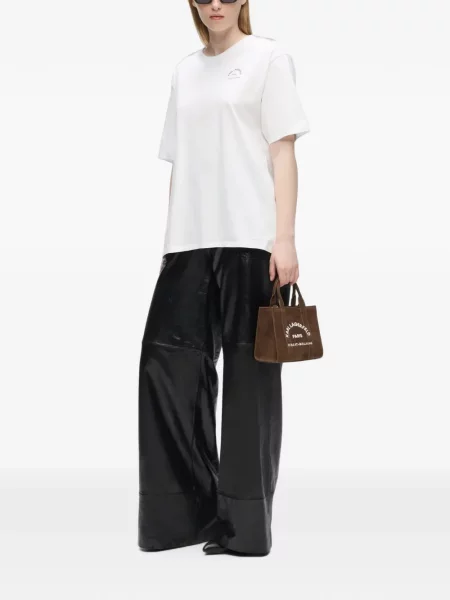 Τσάντα shopper Karl Lagerfeld σουέτ καφέ