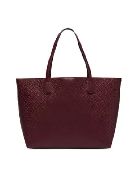 Rankinė Tommy Hilfiger Th Icon Tote Mono Vyšninė raudona