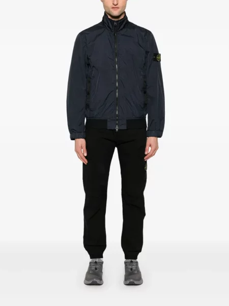 Geacă bomber Stone Island cu strasuri albastru
