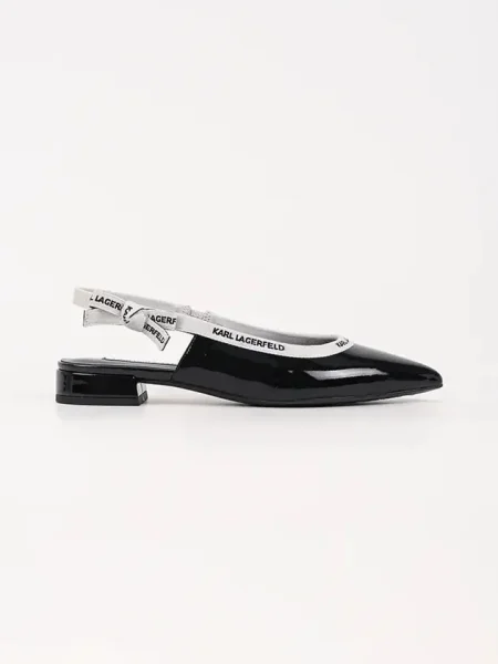 Karl Lagerfeld balerini de piele KERRIE negru