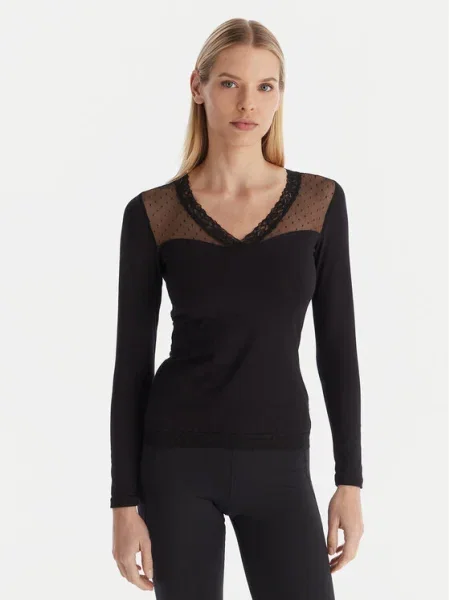 Ysabel Mora Тениска на пижама черен