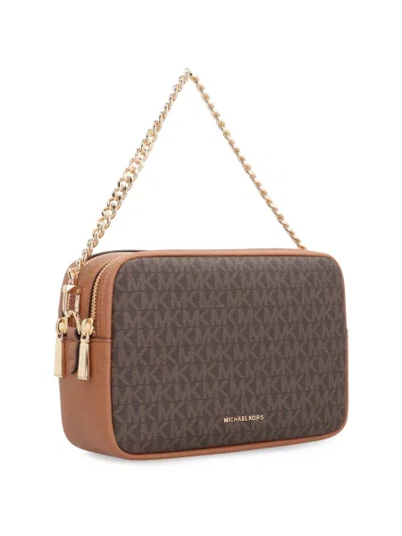 Torebka crossbody Michael Michael Kors z logo brązowa