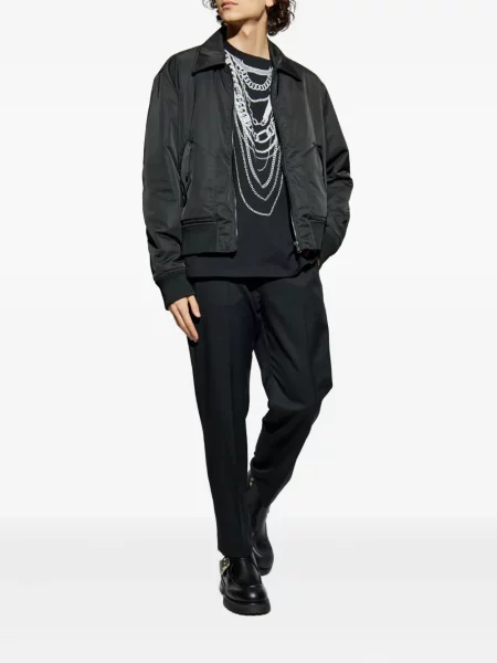 Tricou Balmain cu imagine albastru