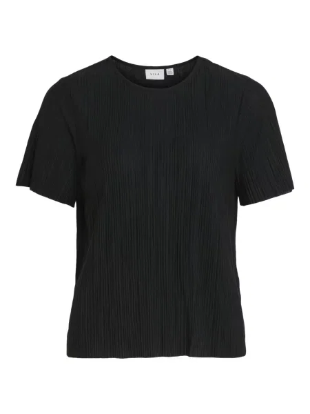 VILA Tricou PLISA' negru