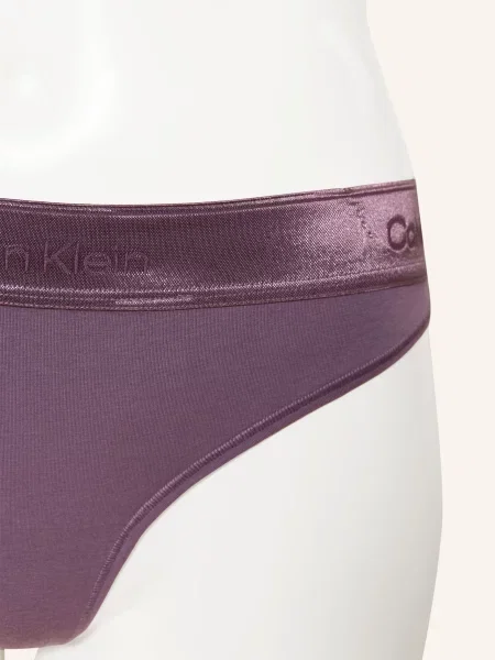 Calvin Klein Stringi Icon Cotton Modal Metallic lila