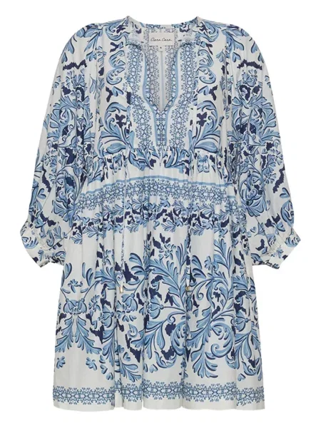 Rochie mini Cara Cara cu imagine de costum mini alb