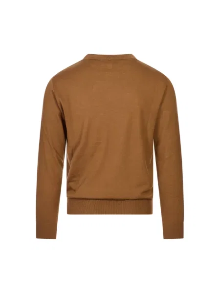 Sweter Canali brązowy