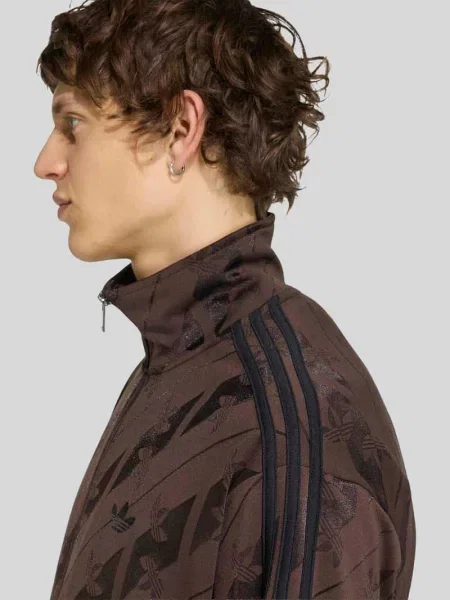 Bluza rozpinana o kroju relaxed fit z nadrukiem z logo na całej powierzchni model FIREBIRD' Adidas Originals