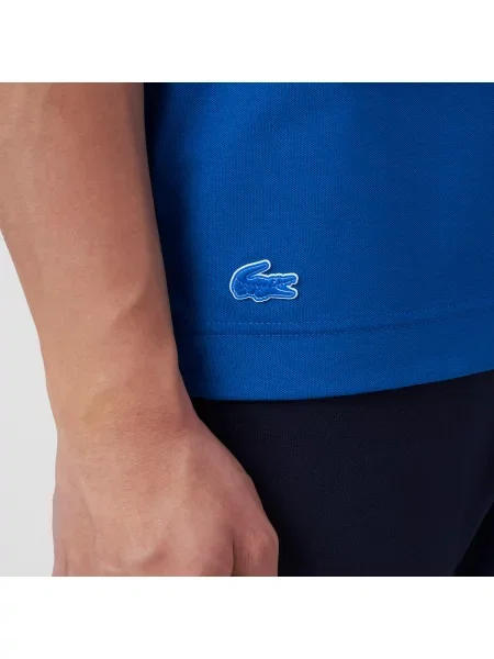 Lacoste Koszulka Regular Fit Z Nadrukiem Piqué