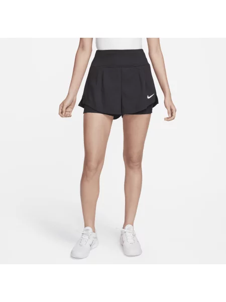 Spodenki tenisowe damskie Nike Court Dri-Fit Advantage black/white białe