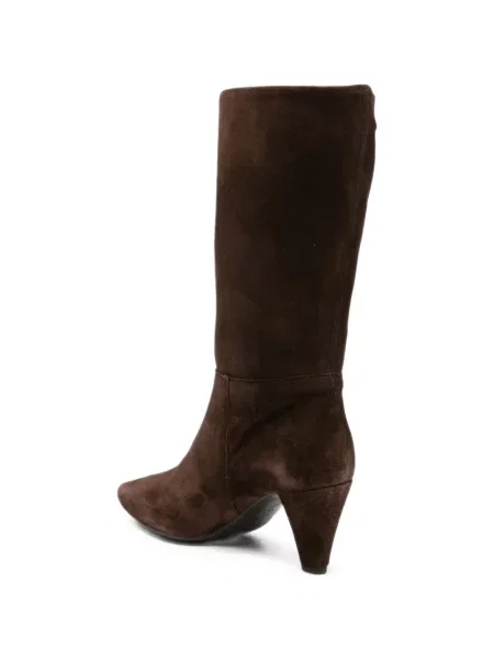 Botine Unisa din piele de căprioară maro