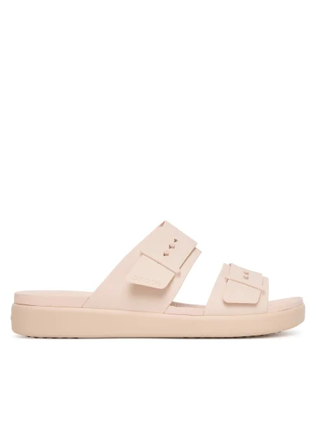 Papuci Crocs cu cataramă roz