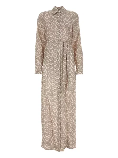 Rochie tip cămașă Prada cu imagine cu imprimeu geometric de costum