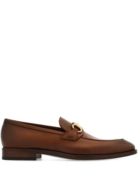 Loafersy Ferragamo hnedá
