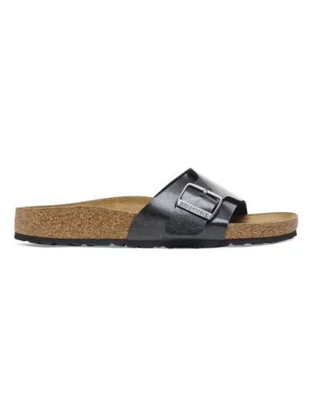 Klapki Birkenstock skórzane czarne