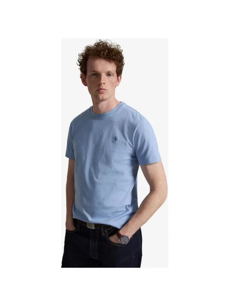 Koszulka z krótkim rękawem Ralph Lauren Custom Slim Fit jasny S niebieski