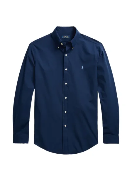 Matlasat tricou polo Polo Ralph Lauren cu decolteu rotund cu autograf roșu