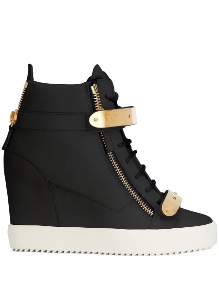 Sneakerși Giuseppe Zanotti Coby cu pană alb