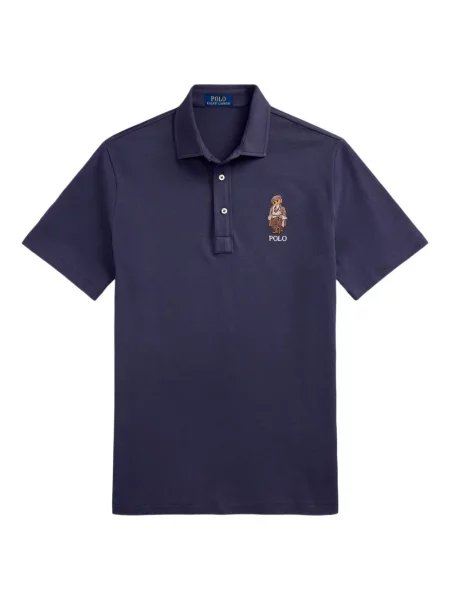 Ριγέ polo Polo Ralph Lauren με κουκούλα με αυτόγραφο λευκό