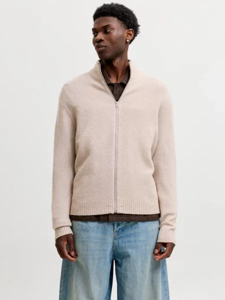 JACK & JONES Geacă tricotată JJSOHO OLLIE' bej