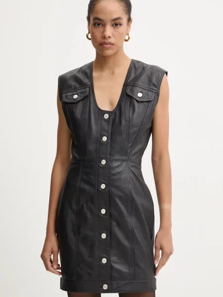 Moschino Jeans rochie mini mulata negru