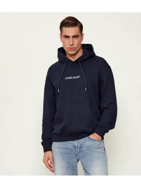 Guess Jeans Pulóver EMBRO kék