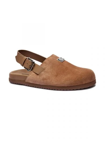 Dolce & Gabbana Mules încălțăminte | piele întoarsă maro