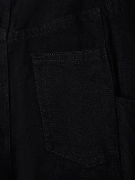 Fustă din denim Sacai negru