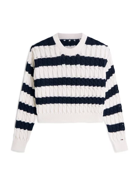 Tommy Jeans pulover pentru femei din alb