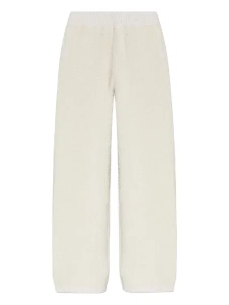 Pantaloni Lacoste tricotate alb