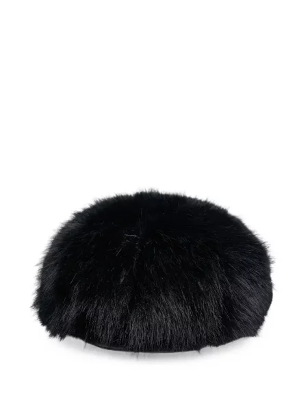 Căciulă Comme Des Garçons Shirt fără toc cu blană negru