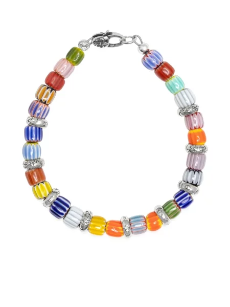 Brăţară Nialaya Jewelry cu mărgele argintiu