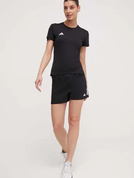 ADIDAS PERFORMANCE Tričko Adizero Essentials / biela čierna