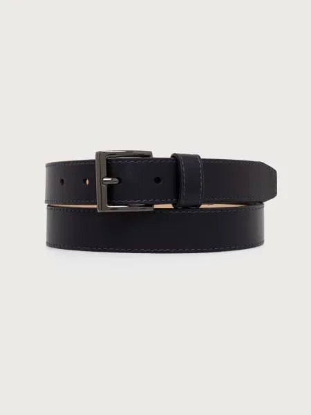 Tommy Hilfiger ζώνη ανδρική δερμάτινη μπλε