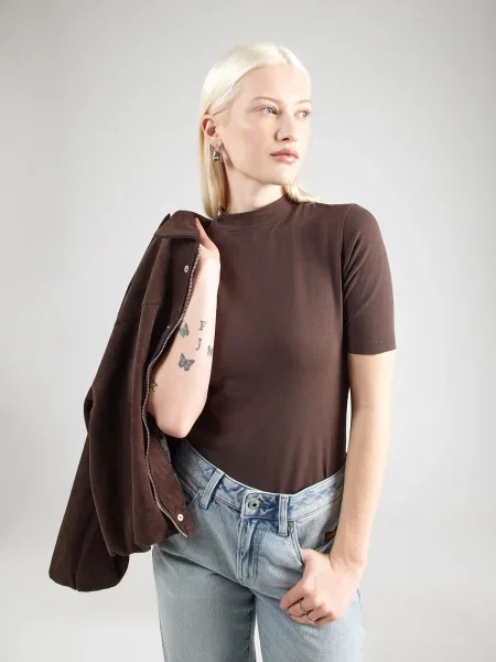 ABOUT YOU Tricou Lenni / maro închis bej
