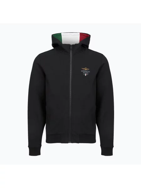 Суичър с качулка Aeronautica Militare черно
