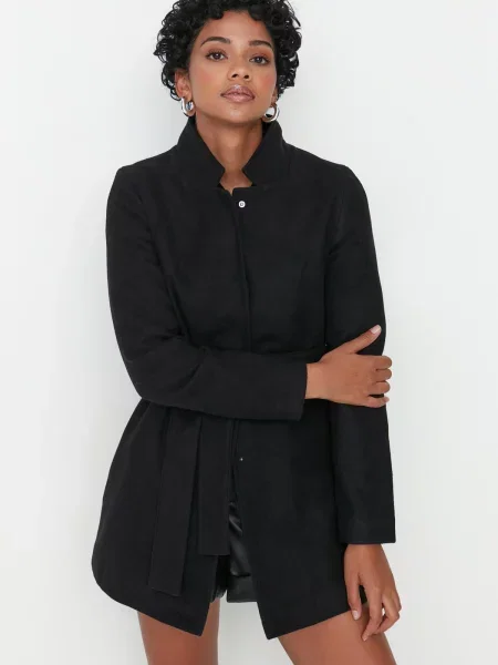 Płaszcz Trendyol czarny