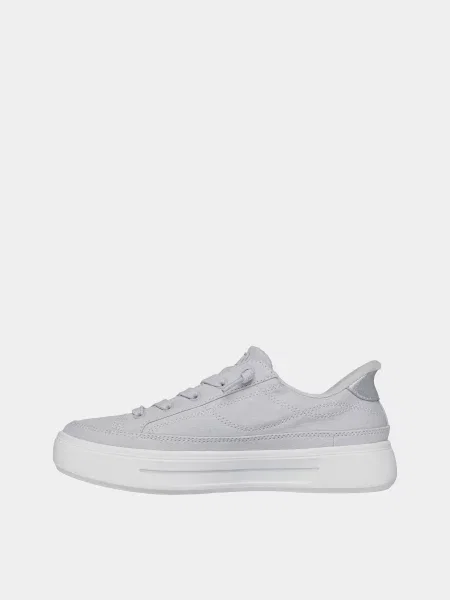 Кожаные кеды Skechers серые