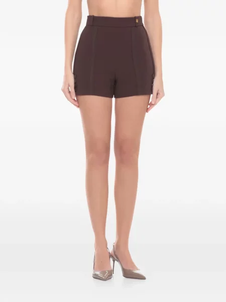 Pantaloni scurți Elisabetta Franchi maro