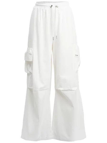 Influencer Pantaloni cu Drawstring' alb