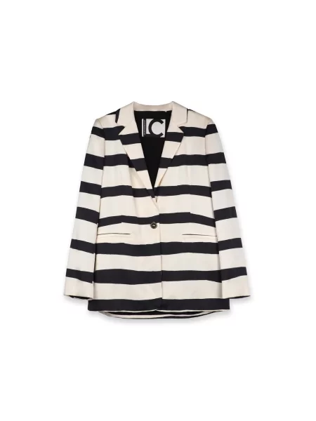 Lola Casademunt Blazer črna / off-bela bela