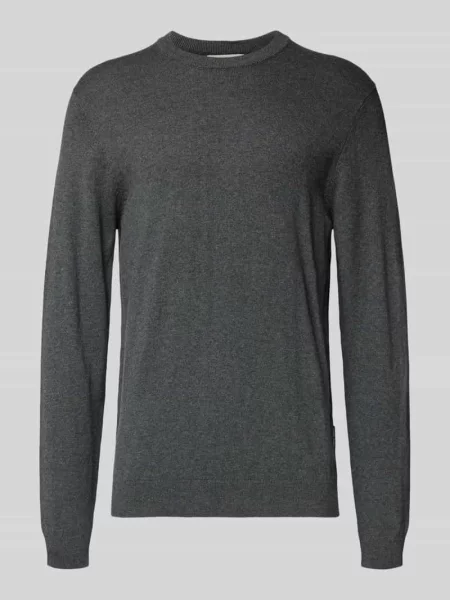 Sweter o kroju regular fit z dzianiny z domieszką kaszmiru model ‘Halfdan’ Casual Friday