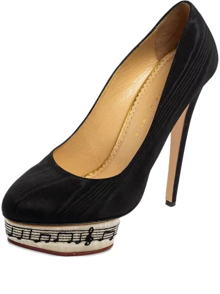 Pantofi cu toc Charlotte Olympia negru